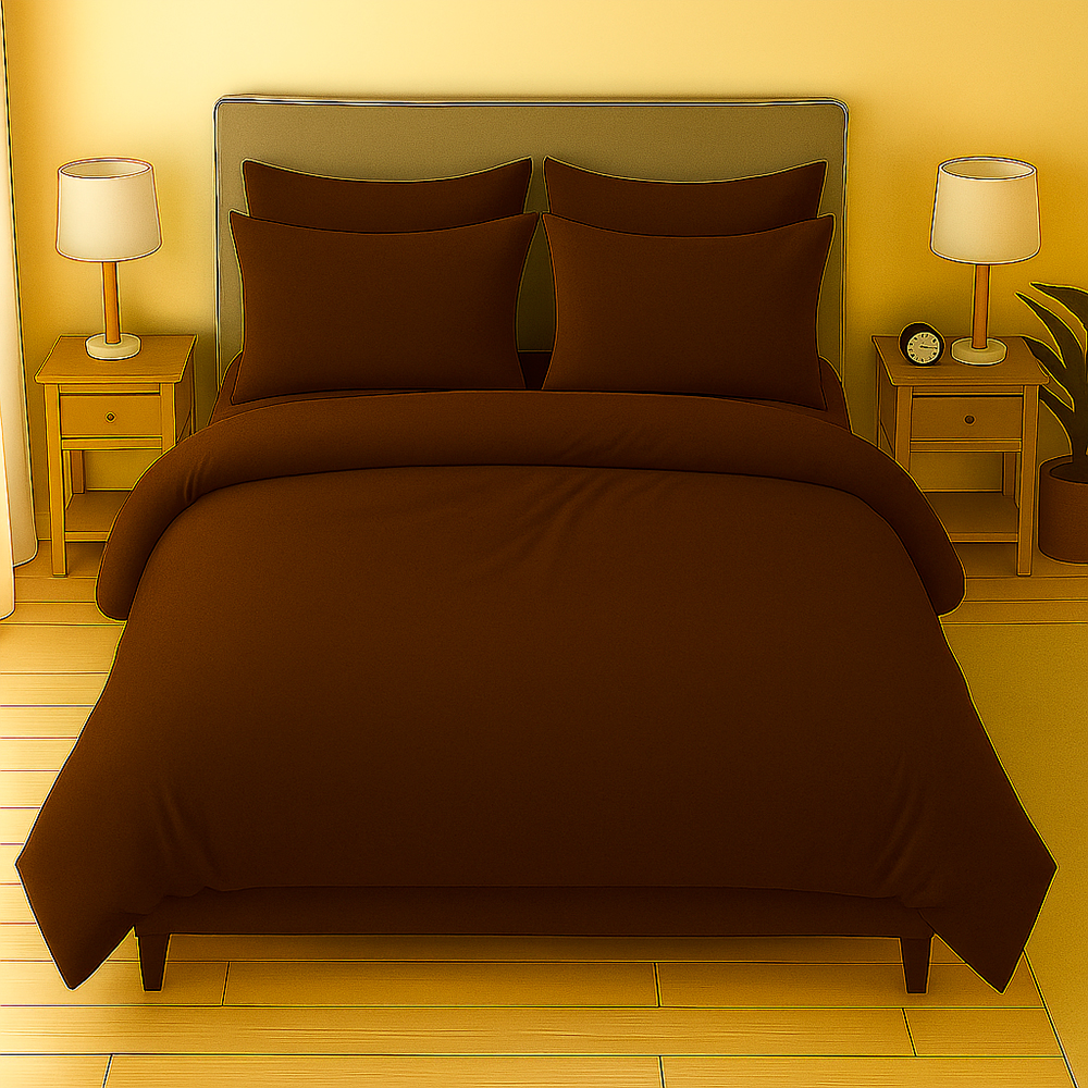 Combo: juego de duvet café + plumón - Imagen 2